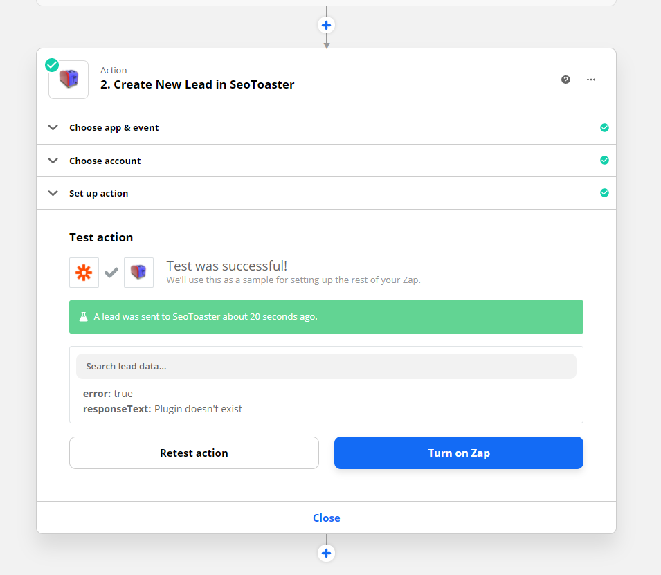 now the forms and and the crm are connected