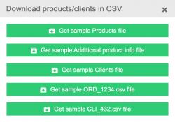 download products clients