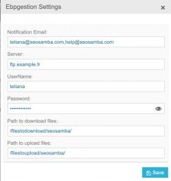 ebpgestion settings