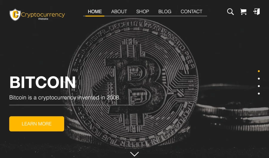 ecommerce-website-template-cryptocurrency