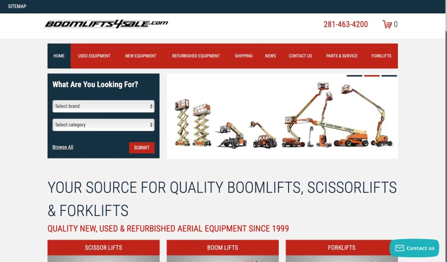 ecommerce-website-template-equipment-for-sale