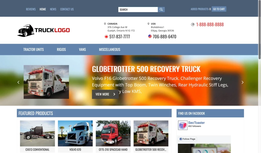 ecommerce-website-template-equipment