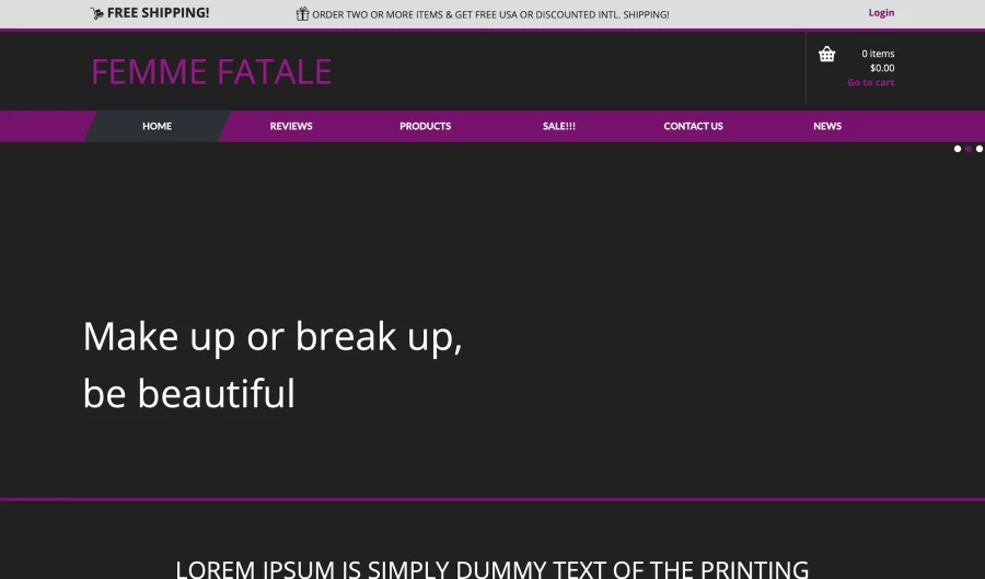 ecommerce-website-template-makeup