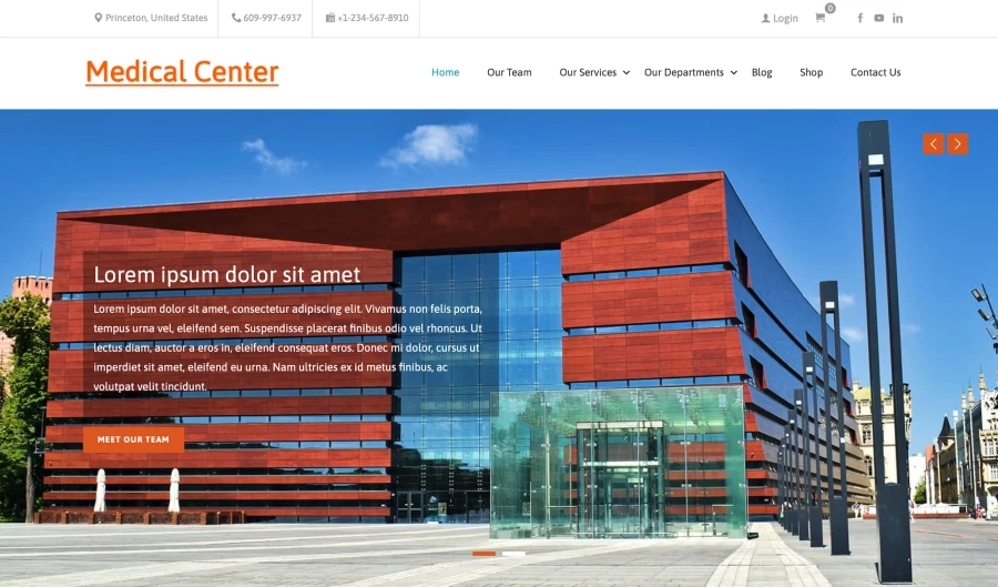 ecommerce-website-template-medical-center