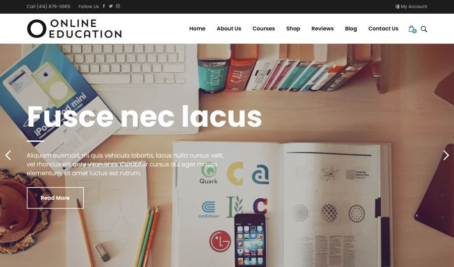 ecommerce-website-template-online-education