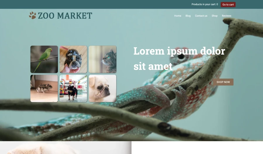ecommerce-website-template-pet-store