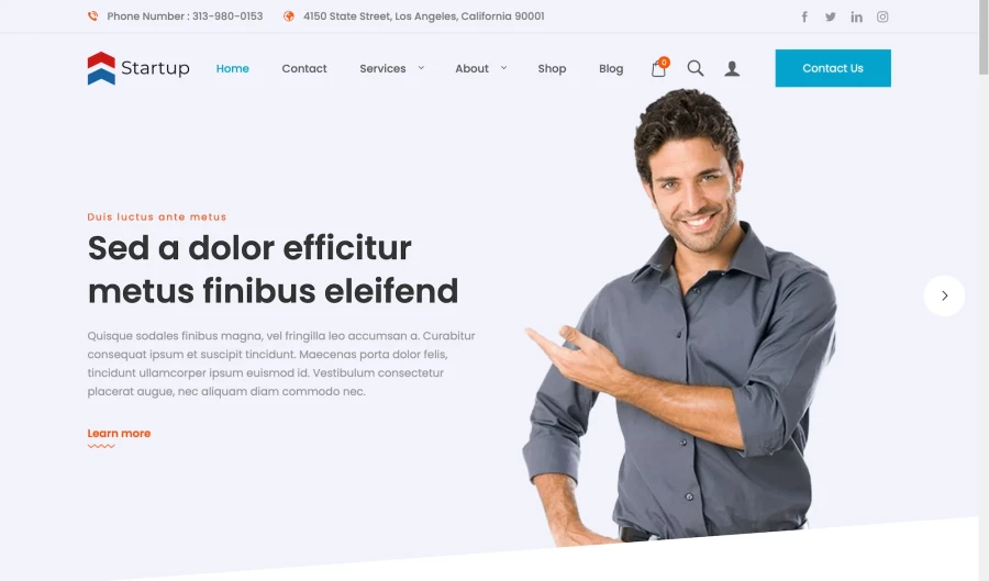 ecommerce-website-template-startup-company