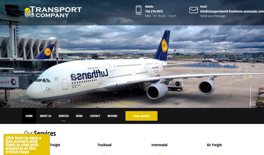 website-template-logistics
